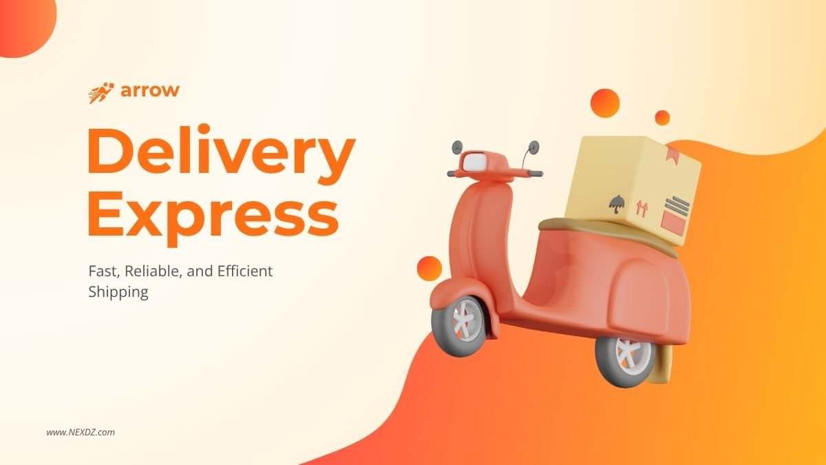 Orange and Yellow Modern Delivery Express Presentation